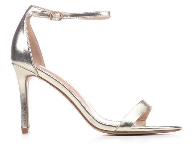 Women's Madden Girl Brazen Dress Sandals in Soft Gold color