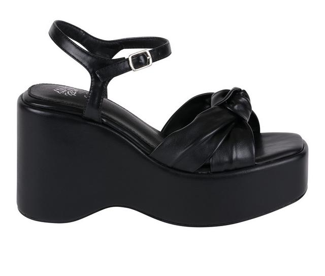 Women's GC Shoes Analia Platform Wedge Sandals in Black color