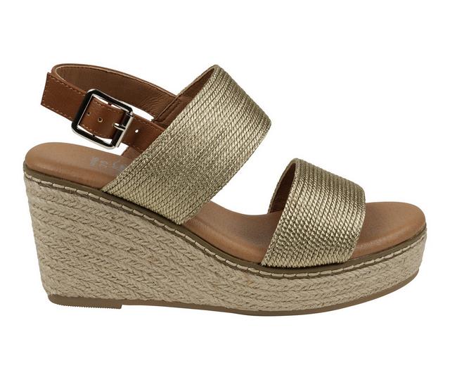 Women's GC Shoes Ellis Espadrille Wedges in Gold color