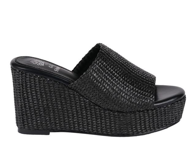 Women's GC Shoes Vivica Espadrille Wedge in Black color