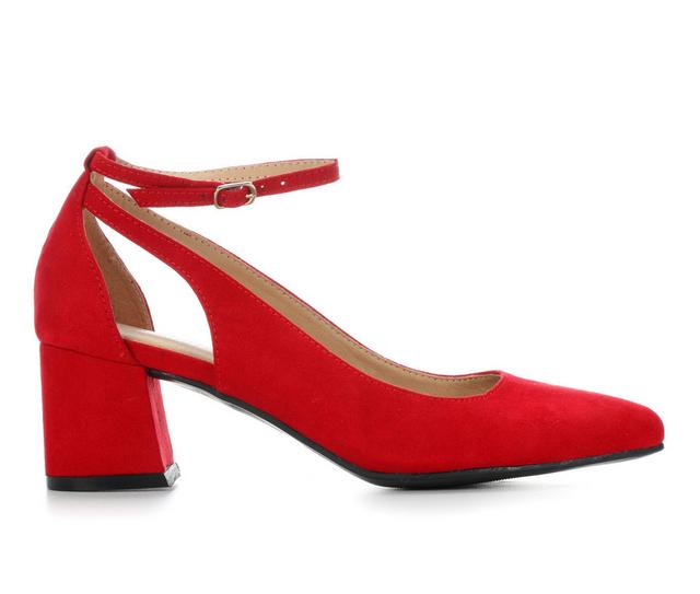 Women's CL By Laundry Adorable Block Heel Pumps in Red color