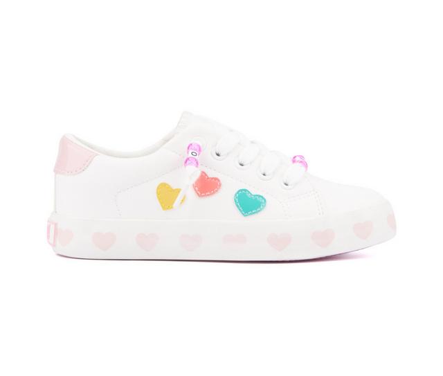 Girls' Olivia Miller Little & Big Kid Sweetheart Sneakers in White color