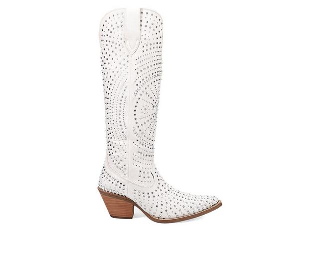 Women's Dingo Boot Honkytonk Honey Western Boots in White color