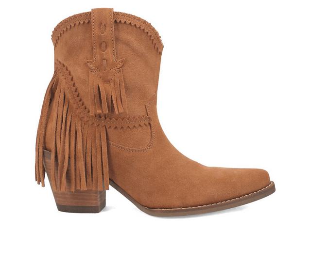 Women's Dingo Boot Fandango Western Booties in Camel color