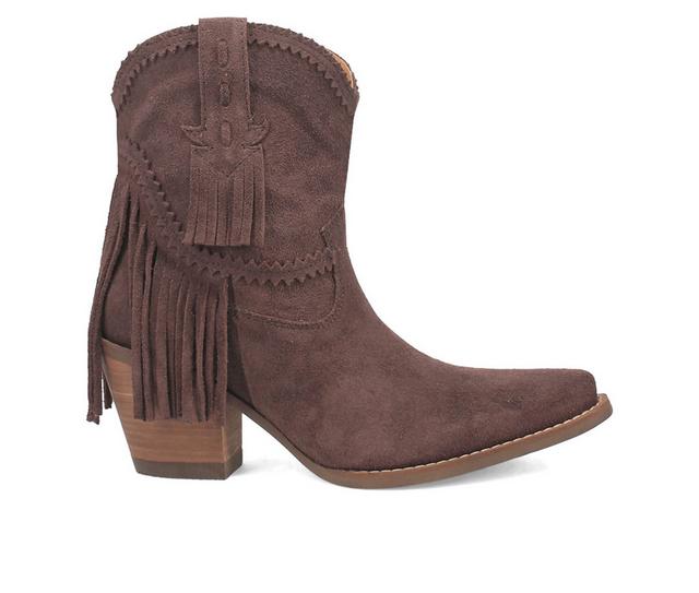 Women's Dingo Boot Fandango Western Booties in Brown color