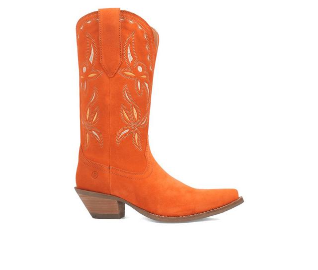 Women's Dingo Boot Sabana Western Boots in Orange color