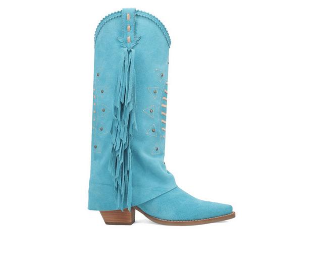 Women's Dingo Boot Spirit Trail Western Boots in Blue color