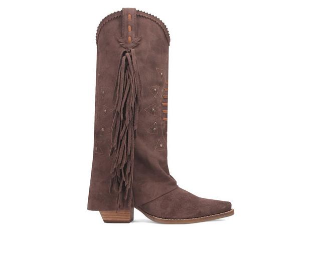 Women's Dingo Boot Spirit Trail Western Boots in Brown color