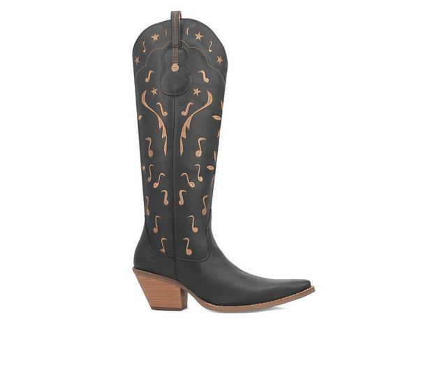 Women's Dingo Boot Rhymin Western Boots in Black color