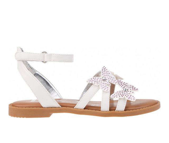 Girls' Bebe Little & Big Kid Alexandria Sandals in White color