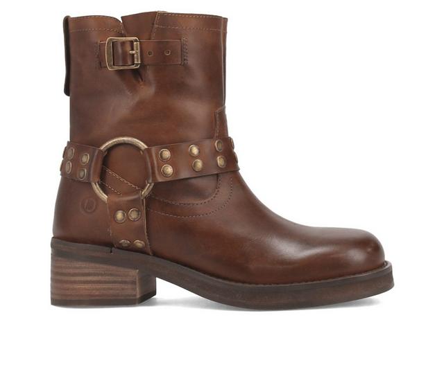 Women's Dingo Boot Anarchy Moto Booties in Brown color