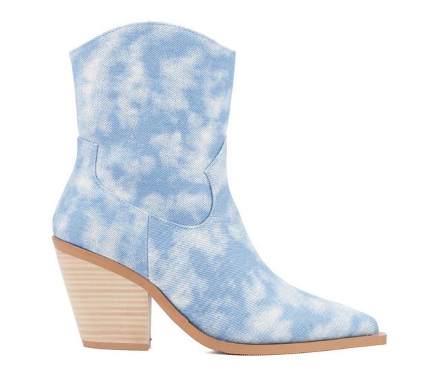 Women's Olivia Miller Blur Western Boots in Blue color