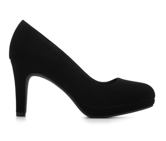 Solanz W-Donald Pumps in Black Nubuck color