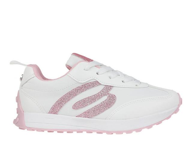 Girls' Bebe Little & Big KId Ashley Fashion Sneakers in White color