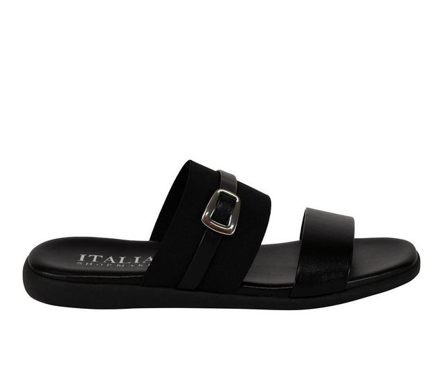 Women's Italian Shoemakers Jelani Sandals in Black color