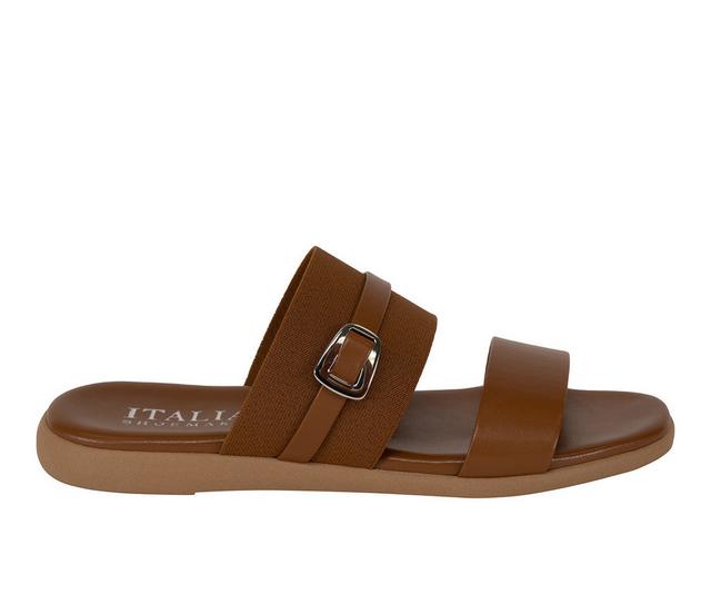 Women's Italian Shoemakers Jelani Sandals in Tan color