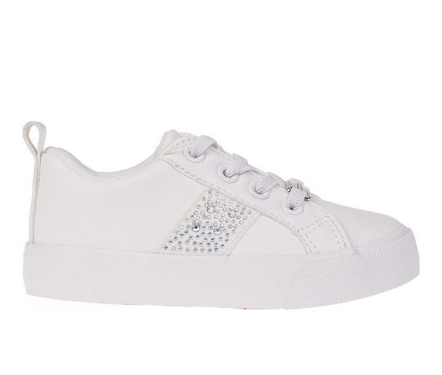 Girls' Bebe Toddler Lil Jordin Fashion Sneakers in White color