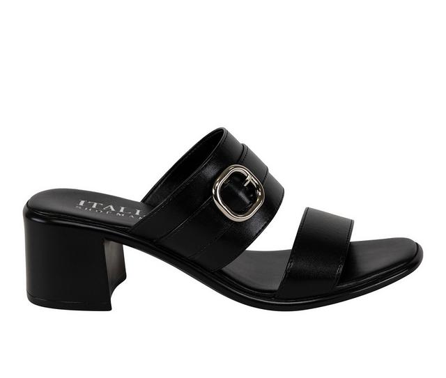 Women's Italian Shoemakers Landyn Dress Sandals in Black color