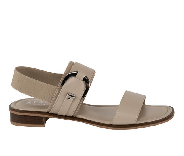 Women's Italian Shoemakers Zoella Sandals in Taupe color