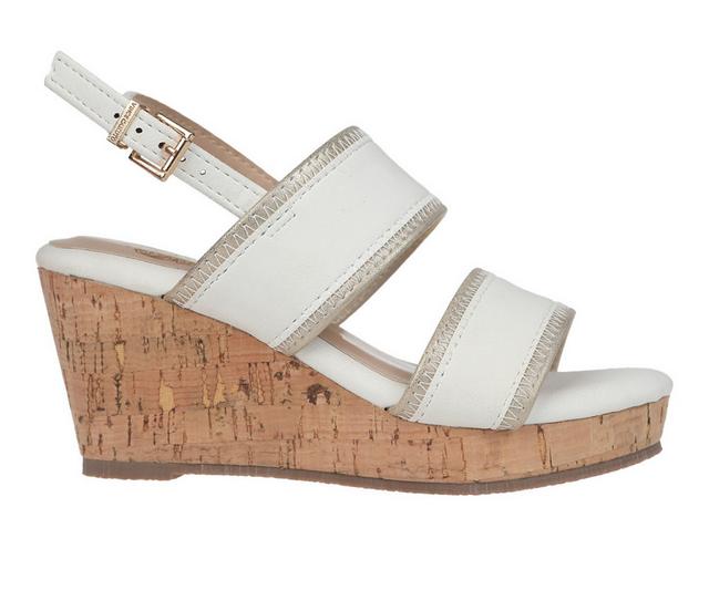 Girls' Vince Camuto Little & Big Kid Willa Wedge Sandals in Off White Multi color