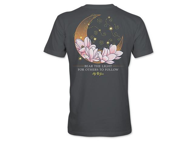 Lily Grace Bear The Lights Short Sleeve Shirt in GRAPHITE color