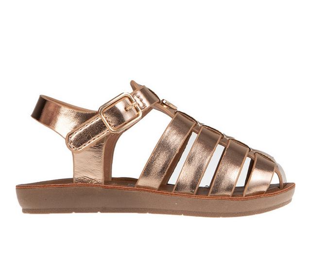 Girls' Vince Camuto Toddler Lil Lisa Fisherman Sandals in Rose Gold color