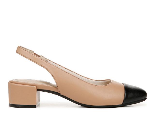 Women's LifeStride Becoming Slingback Pumps in Sienna / Black color