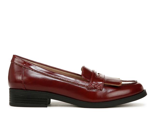 Women's LifeStride Santana Loafers in Pinot Red color