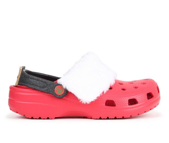 Adults' Crocs Classic Lined Santa Clogs in Vars Red/Multi color