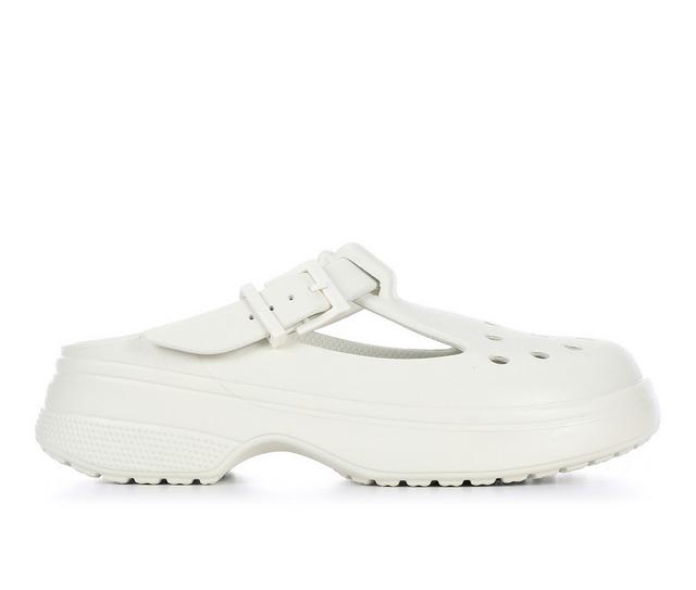 Women's Crocs Classic Mary Jane Clogs in Linen color