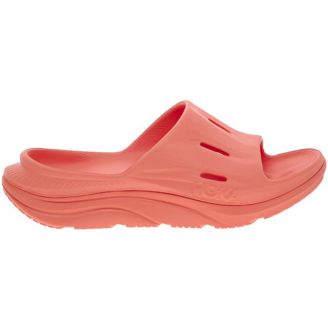 Adults' Hoka One One Ora Recovery Slide 3 Sandals in Rose color