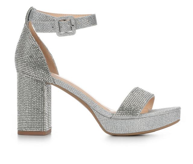 Women's Delicious Smoor-S Special Occasion Heels in Silver color