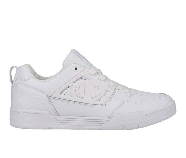 Men's Champion 5 on 5 Lo Court Sneakers in White color