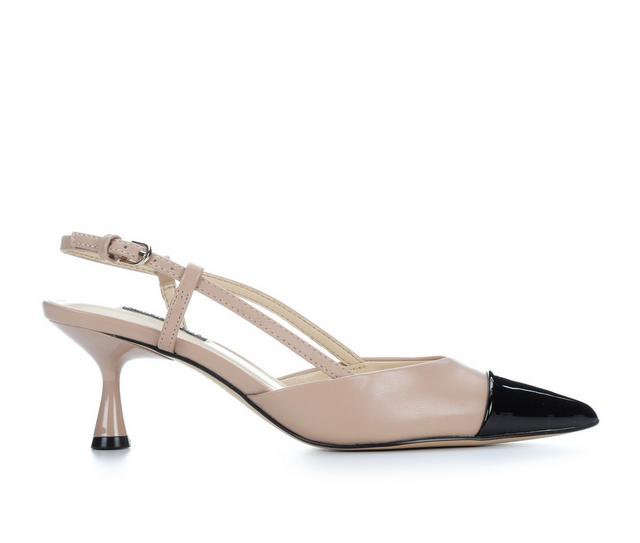 Women's Nine West Rizzy Slingback Pumps in Tan/Black color