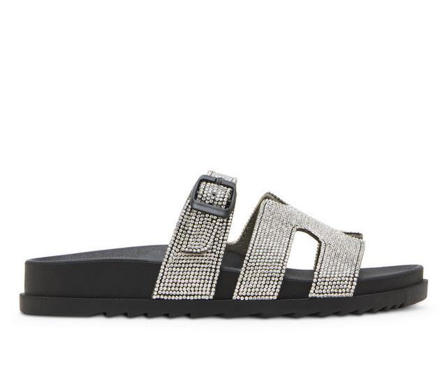 Women's Madden Girl Darliing-R Footbed Sandals in Black Multi color