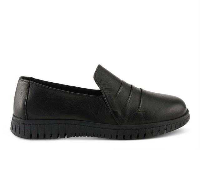 Women's SPRING STEP Patton Slip-ons in Black color