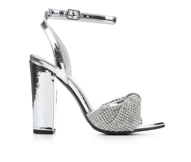 Women's Daisy Fuentes Riona Dress Sandals in Silver color