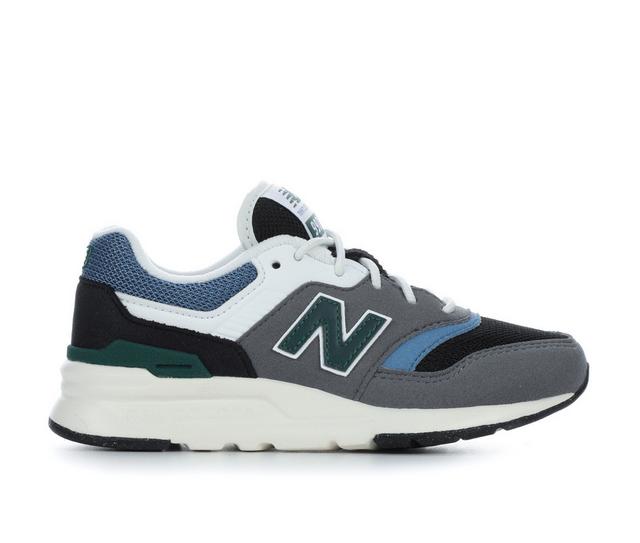 Boys' New Balance Little Kid 997 Running Shoes in CstlRck/Blu/Grn color