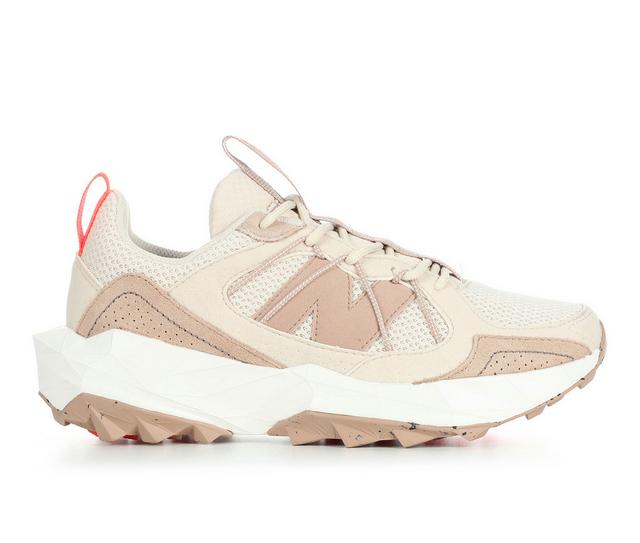 Women's New Balance Tek Trel Trail Running Shoes in Bisque/Red color