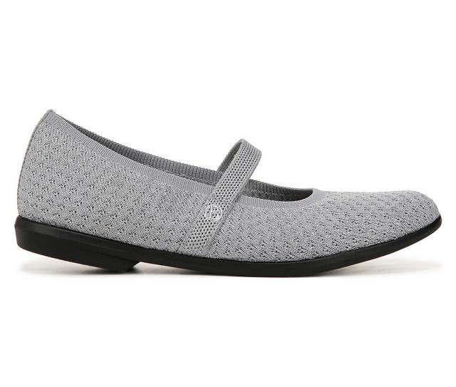 Women's BZEES Keynote Mary Jane Flats in Ultimate Grey color