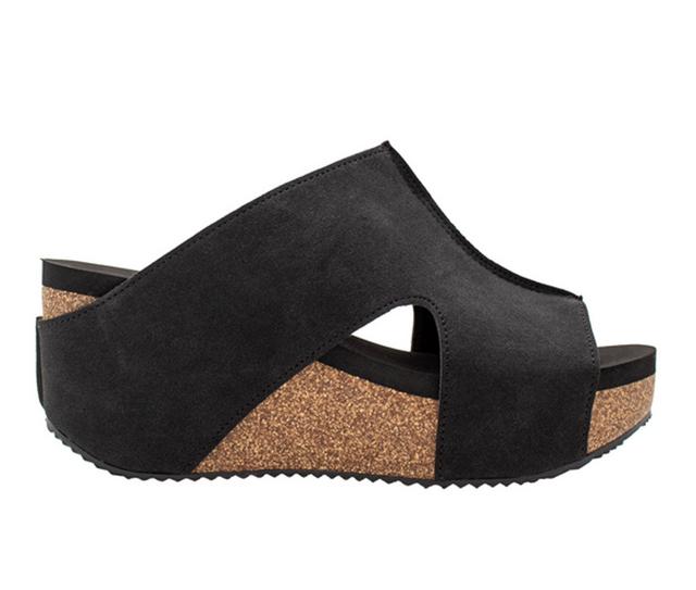 Women's Volatile Cassatt Wedge Sandals in Black color