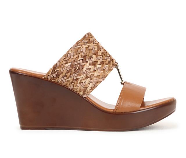 Women's Italian Shoemakers Dessy Wedges in Brown Multi color