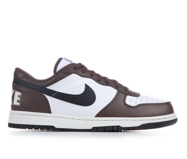 Men's Nike Big Low Sneakers in Wht/Blk/Brn color