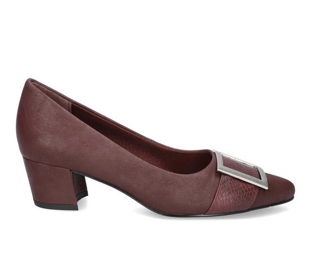 Women's Easy Street Cider Pumps in Burgundy Matte color