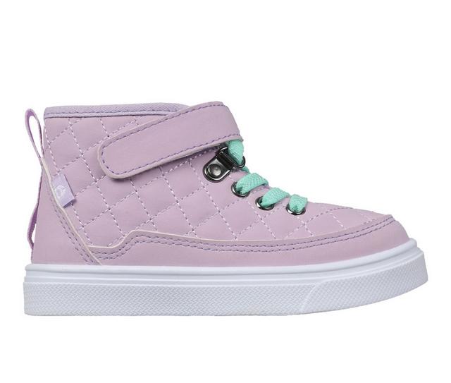 Girls' Oomphies Toddler & Little Kid Wrenley High Top Sneakers in Lilac color