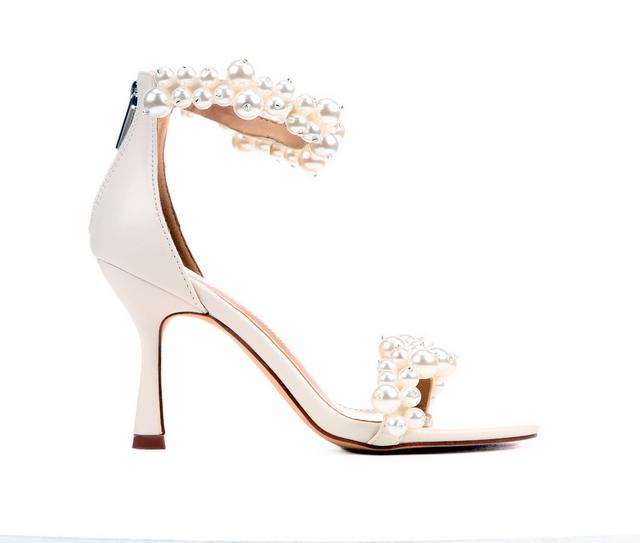 Women's Lauren Lorraine Fiesta Dress Sandals in Ivory color