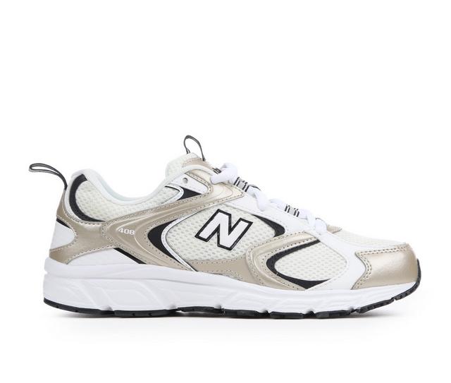 Adults' New Balance ML408 Sneakers in Gold/Wht/Blk color