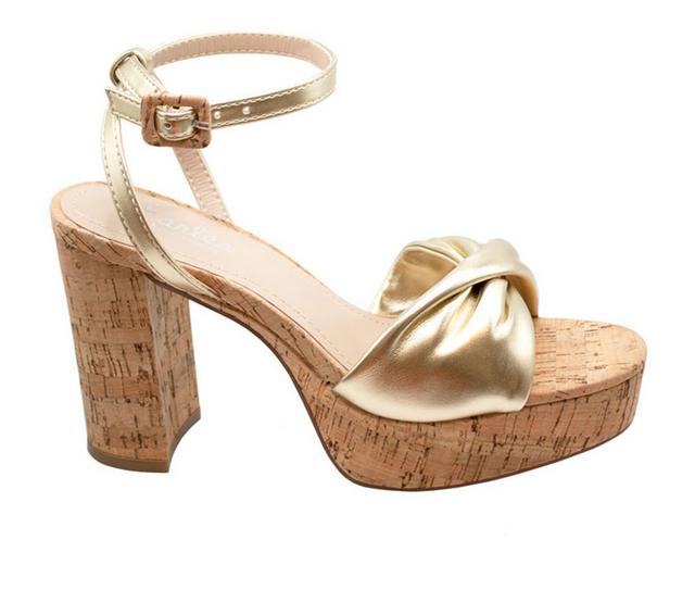 Women's Charles by Charles David Madelina Dress Sandals in Light Gold color