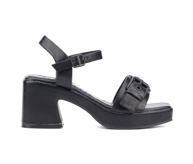 Women's Olivia Miller Slay Dress Sandals in Black color