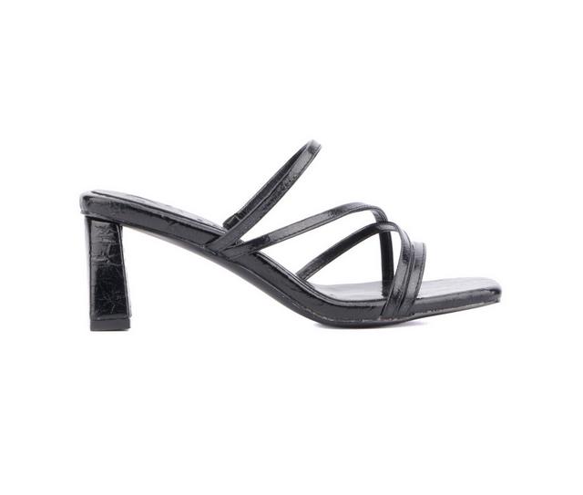 Women's Olivia Miller Limelight Dress Sandals in Black color